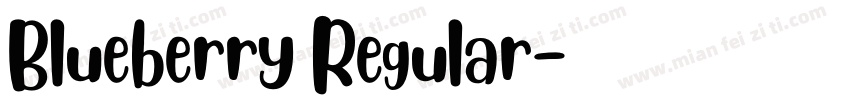 Blueberry Regular字体转换